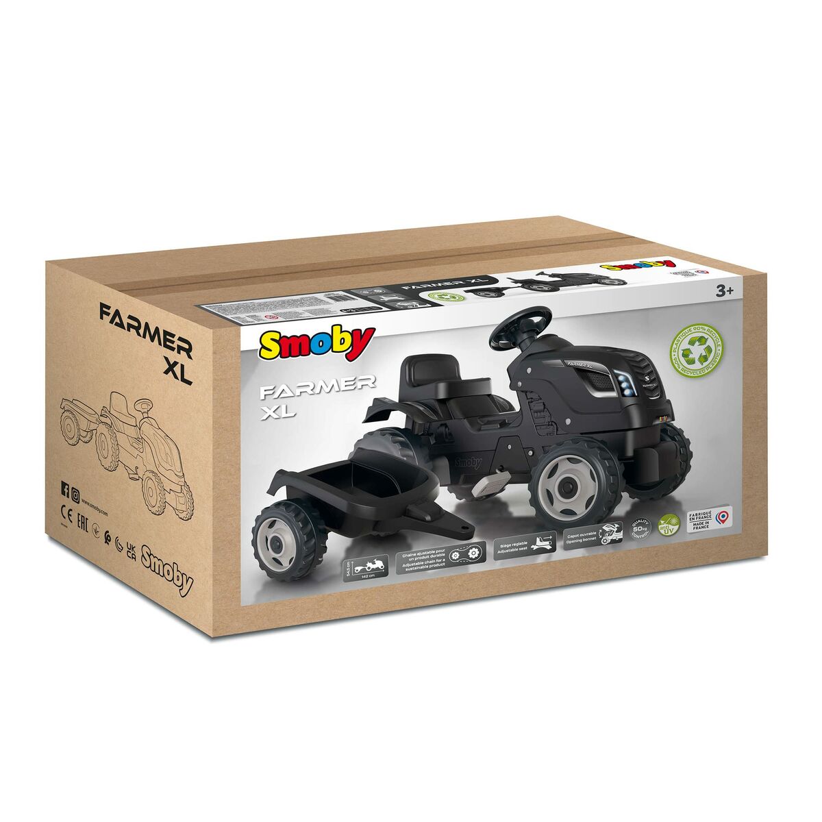 Cavalcabili Smoby Trattore Trailer